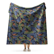 DPM Kenyan Air Force CAMO Sherpa Blanket - 60″×80″