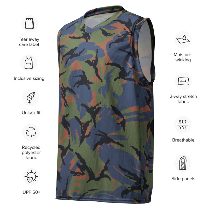 DPM Kenyan Air Force CAMO Unisex Basketball Jersey