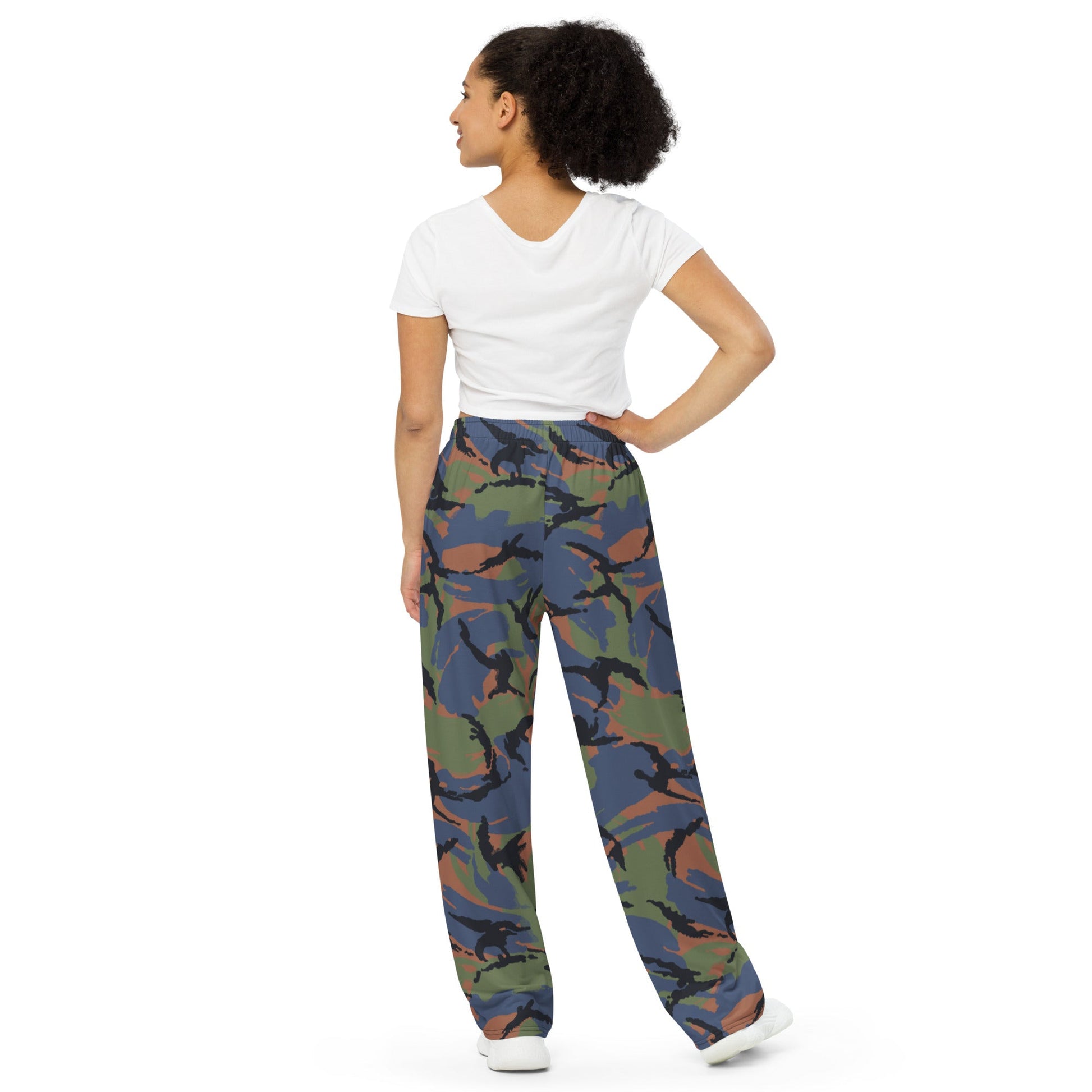 Kenyan DPM Air Force CAMO unisex wide-leg pants - Wide-leg Pants