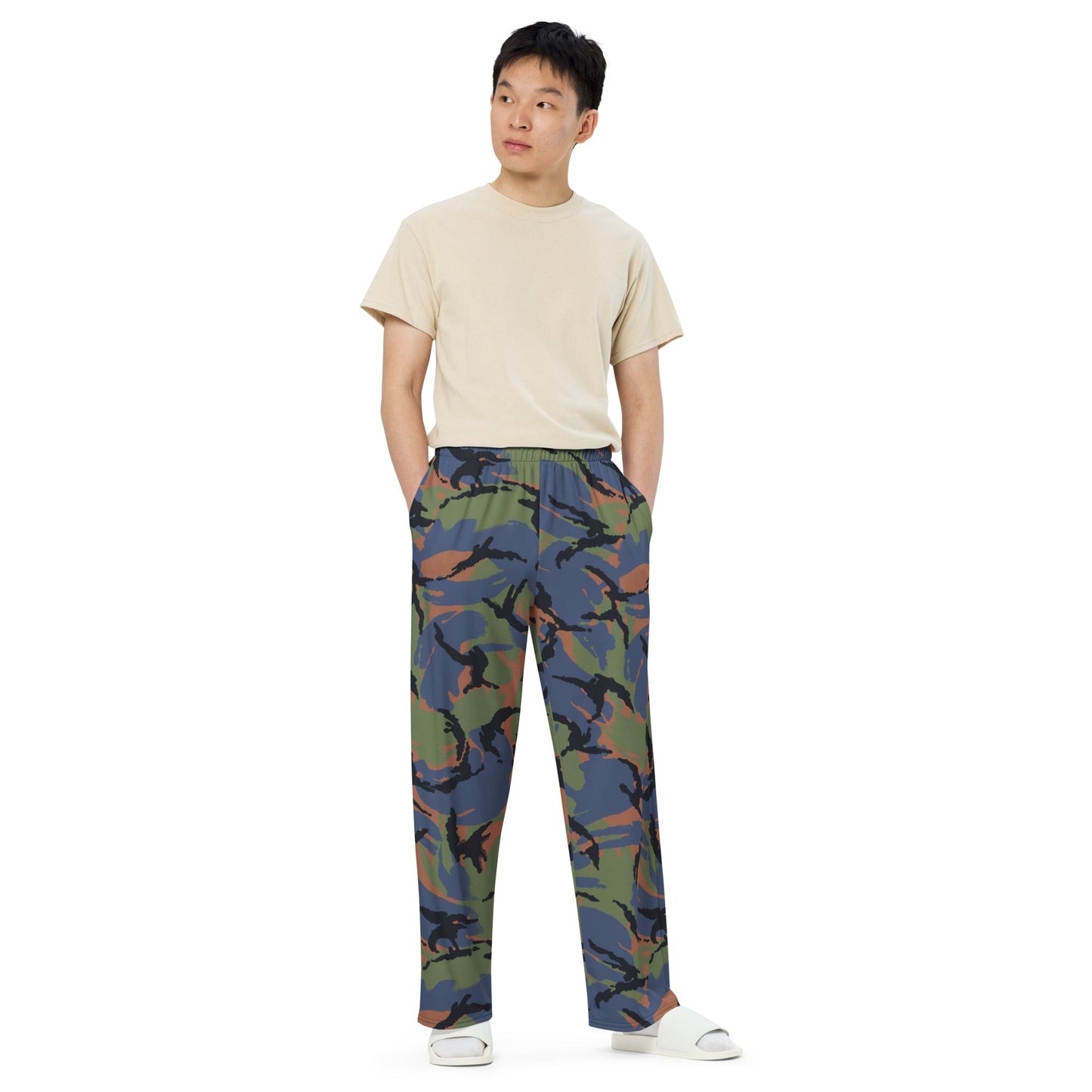 Kenyan DPM Air Force CAMO unisex wide-leg pants - Wide-leg Pants