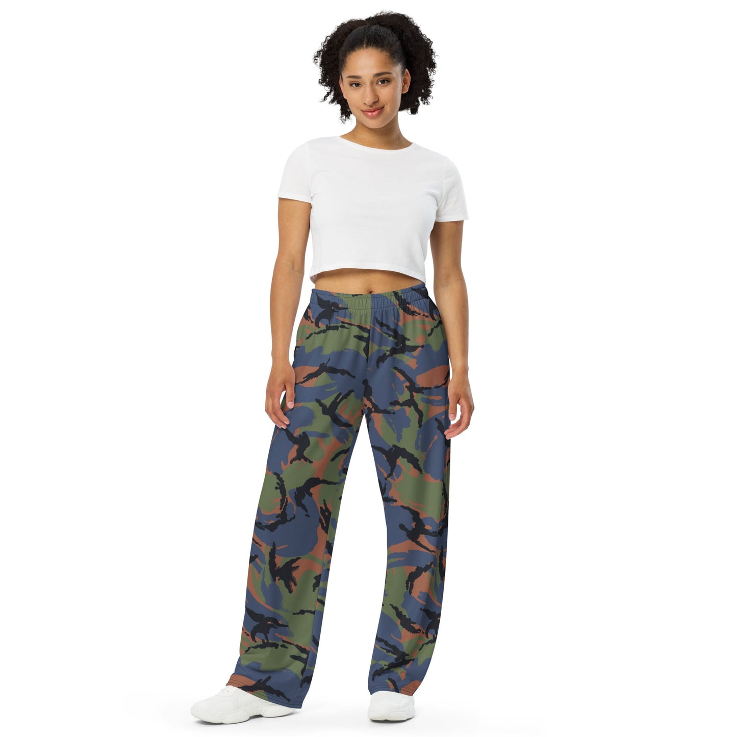Kenyan DPM Air Force CAMO unisex wide-leg pants - Wide-leg Pants