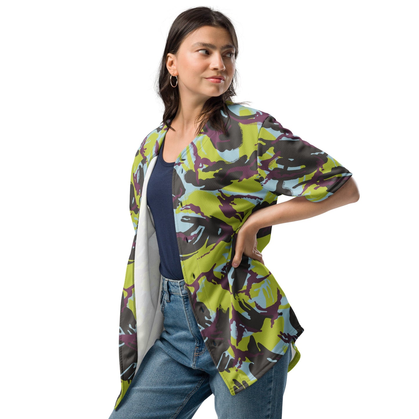 Kenyan DPM Navy CAMO baseball jersey - Baseball Jerseys