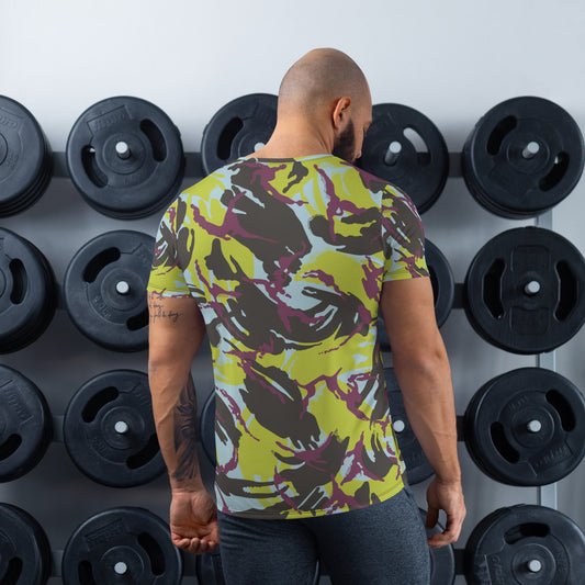 Kenyan DPM Navy CAMO Mens Athletic T-shirt - T-Shirts