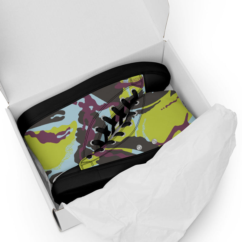 DPM Kenyan Naval CAMO Mens High-Top Canvas Shoes