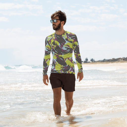DPM Kenyan Naval CAMO Mens Long-Sleeve Rash Guard - XS