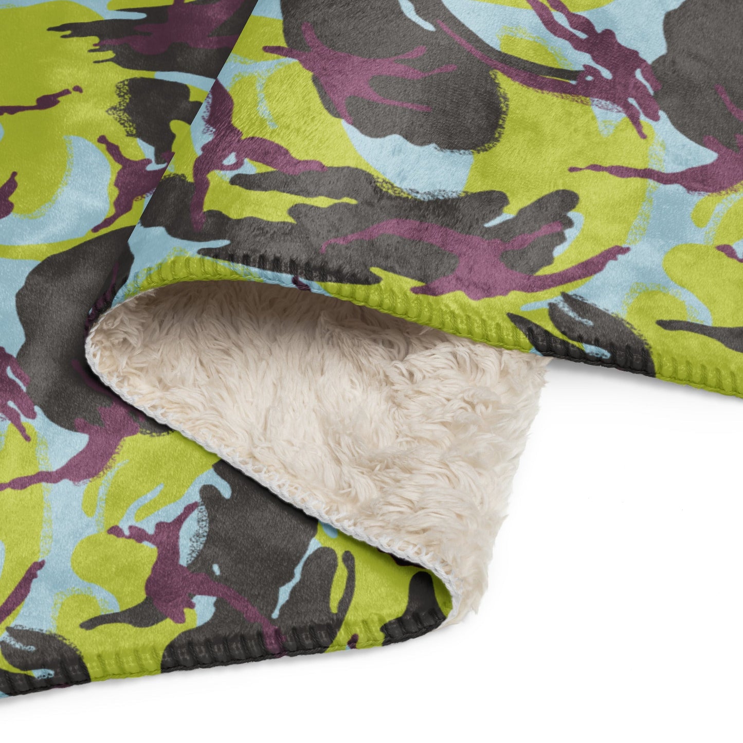Kenyan DPM Navy CAMO Sherpa blanket - Blankets