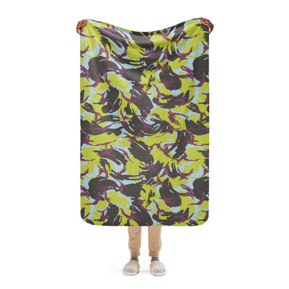 Kenyan DPM Navy CAMO Sherpa blanket - 37″×57″ - Blankets