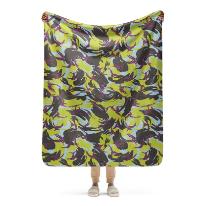 Kenyan DPM Navy CAMO Sherpa blanket - 50″×60″ - Blankets