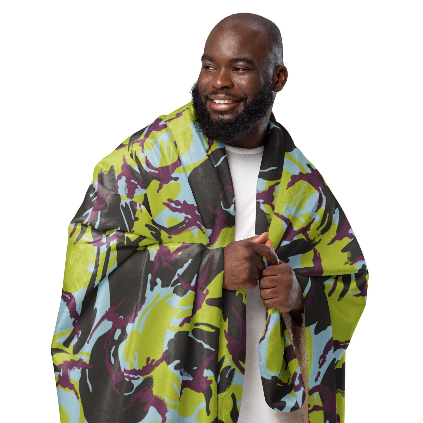 Kenyan DPM Navy CAMO Sherpa blanket - Blankets