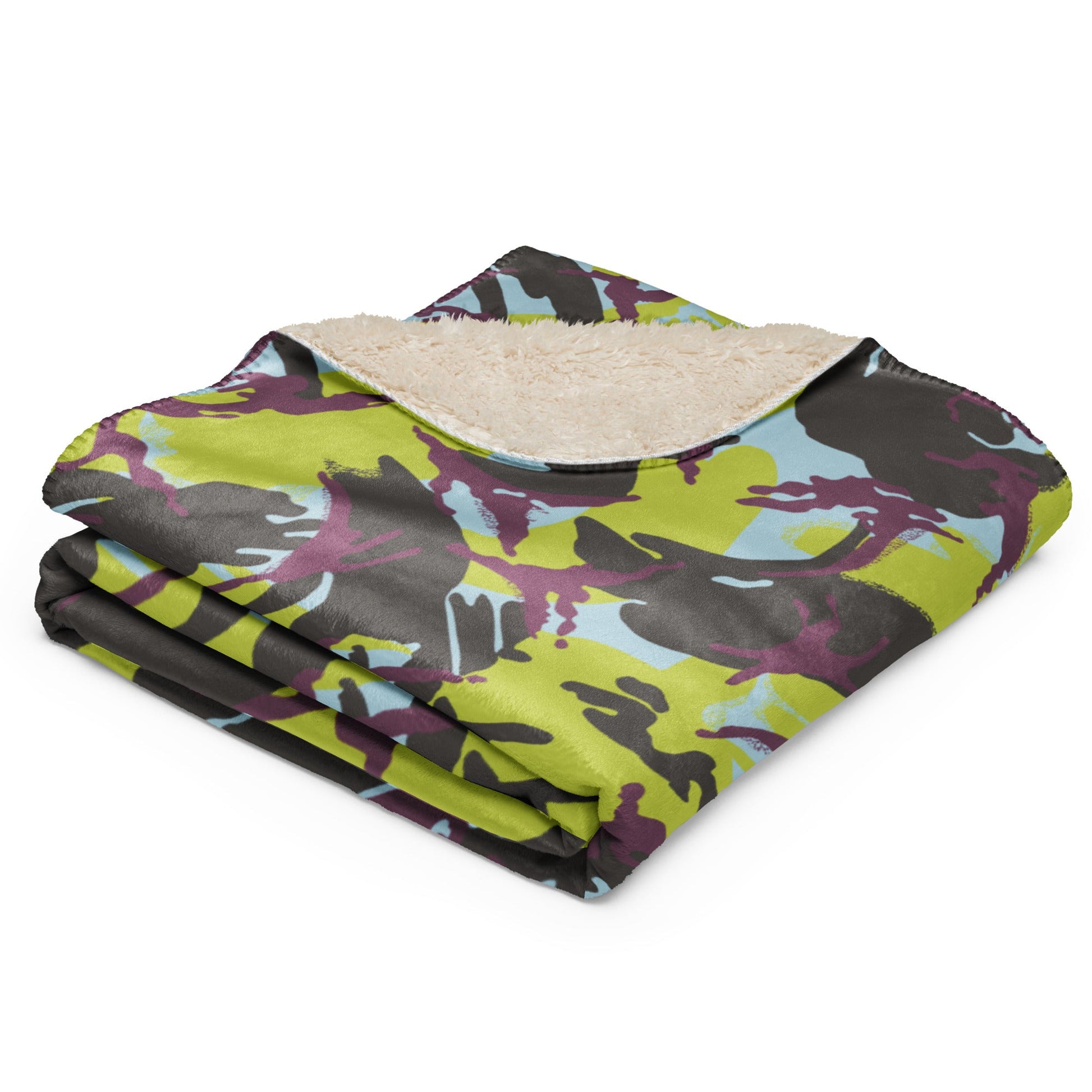 Kenyan DPM Navy CAMO Sherpa blanket - Blankets