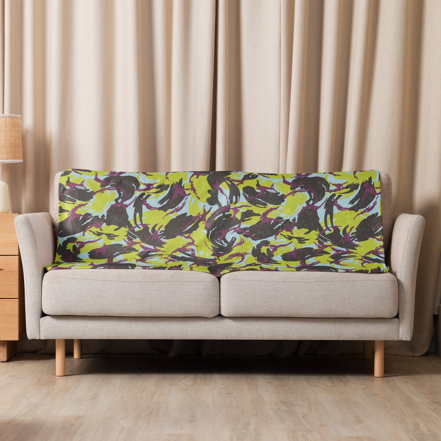 Kenyan DPM Navy CAMO Sherpa blanket - Blankets