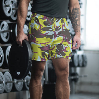 Kenyan DPM Navy CAMO Unisex Athletic Long Shorts - 2XS