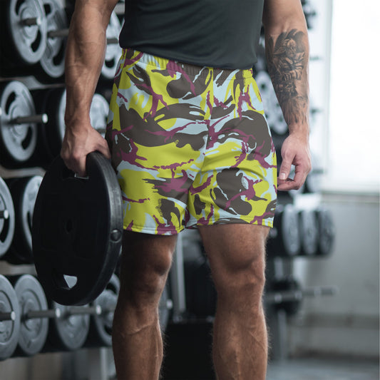 Kenyan DPM Navy CAMO Unisex Athletic Long Shorts - 2XS