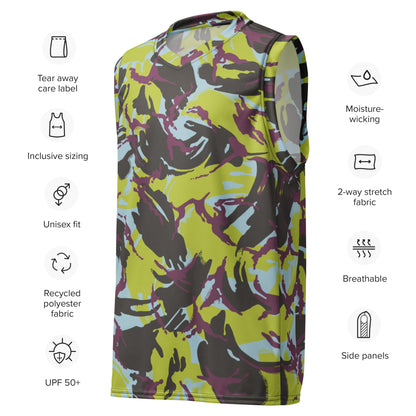 Kenyan DPM Navy CAMO unisex basketball jersey - Basketball Jerseys