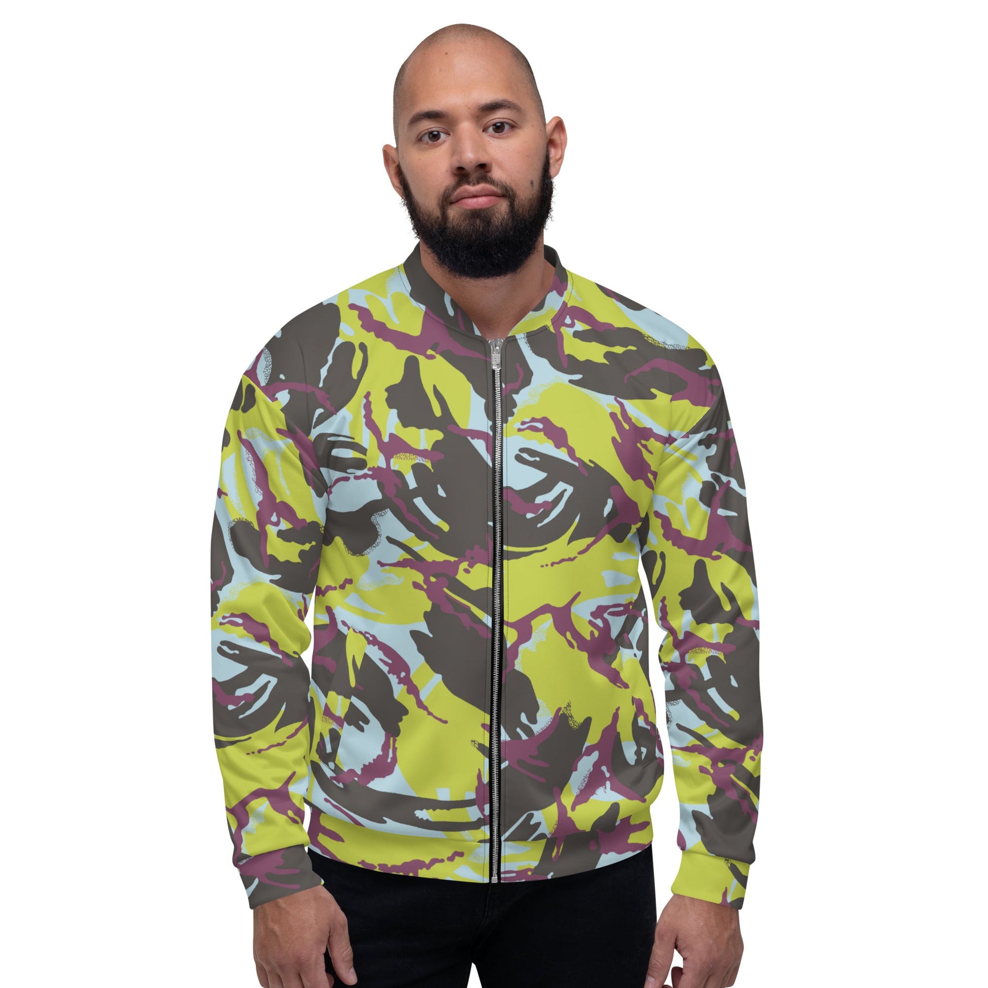 Kenyan DPM Navy CAMO Unisex Bomber Jacket - Jackets
