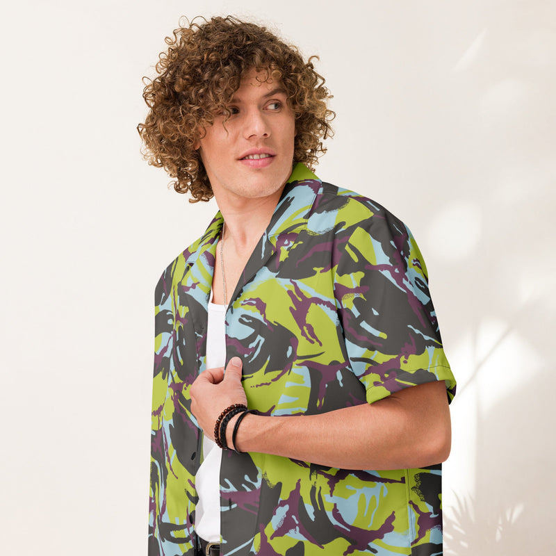 DPM Kenyan Naval CAMO Unisex Short-Sleeve Button Shirt - Button-Up