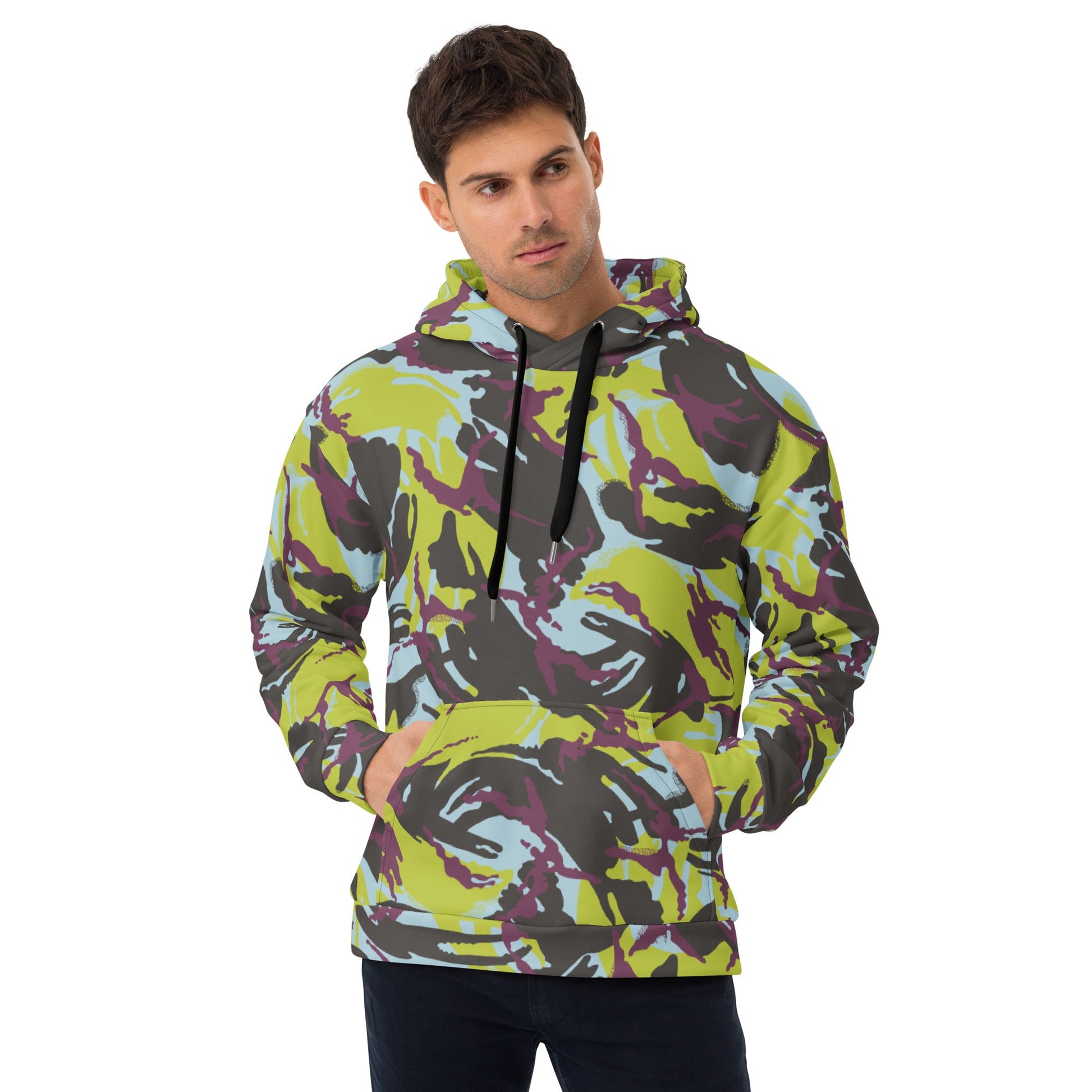 Kenyan DPM Navy CAMO Unisex Hoodie - 2XS - Hoodies