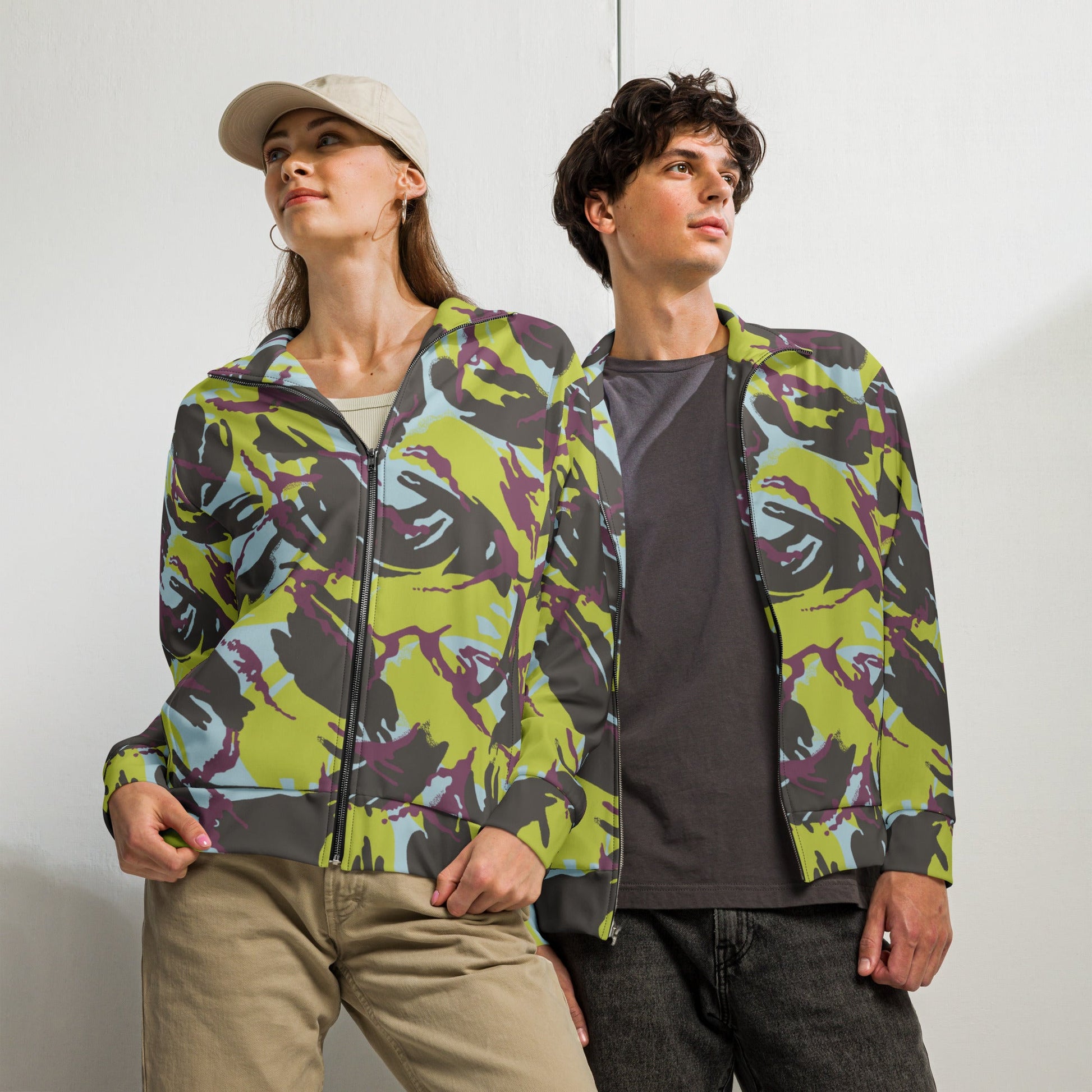 Kenyan DPM Navy CAMO Unisex track jacket - 2XS - Track Jackets