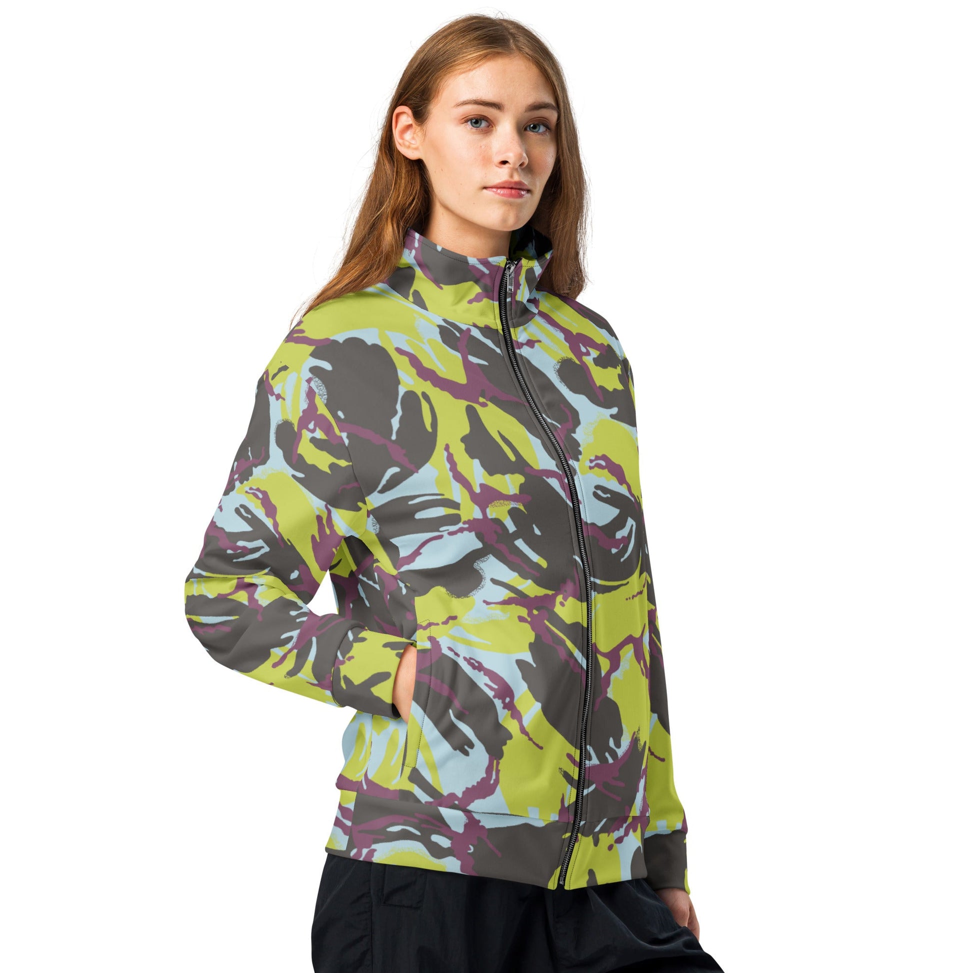Kenyan DPM Navy CAMO Unisex track jacket - Track Jackets