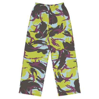 Kenyan DPM Navy CAMO unisex wide-leg pants - 2XS - Wide-leg Pants