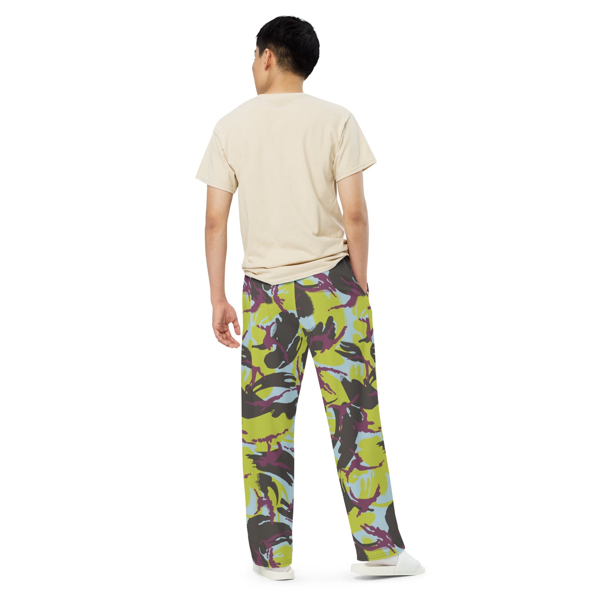 Kenyan DPM Navy CAMO unisex wide-leg pants - Wide-leg Pants