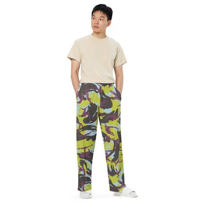 Kenyan DPM Navy CAMO unisex wide-leg pants - Wide-leg Pants