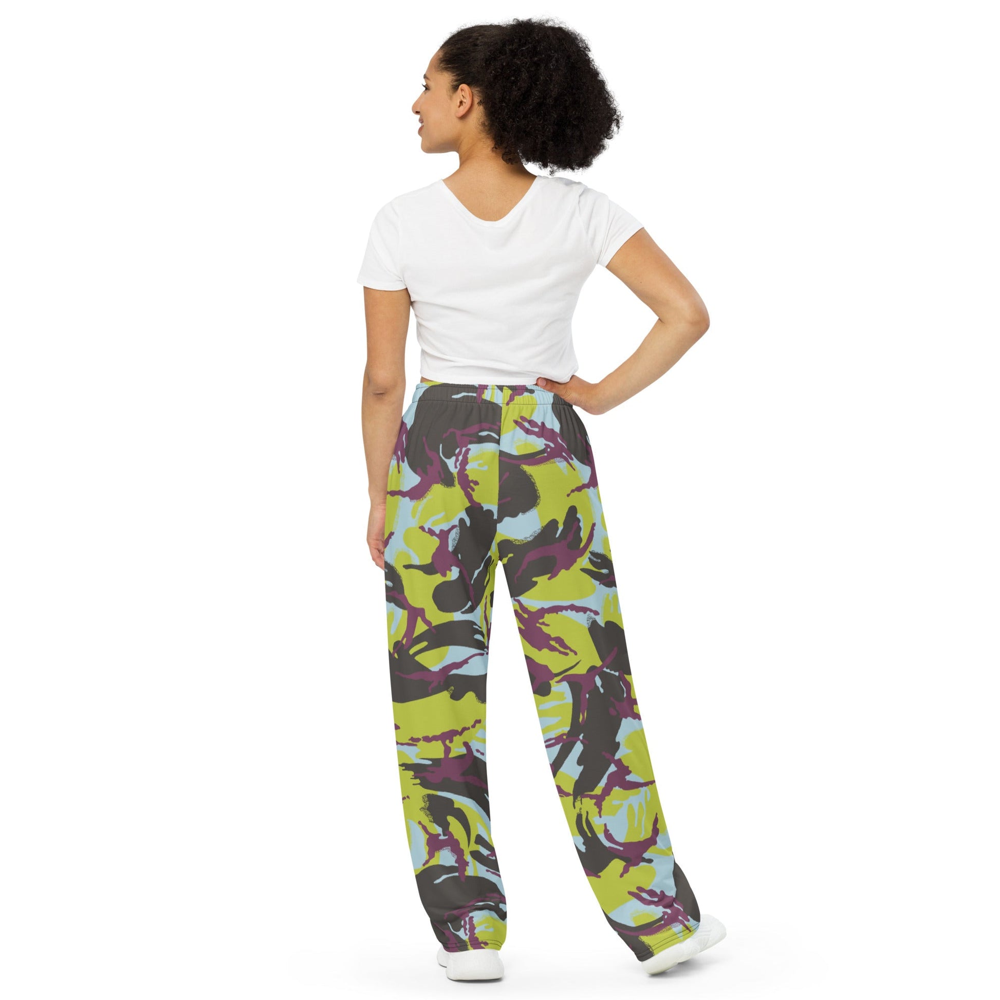 Kenyan DPM Navy CAMO unisex wide-leg pants - Wide-leg Pants