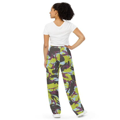 Kenyan DPM Navy CAMO unisex wide-leg pants - Wide-leg Pants