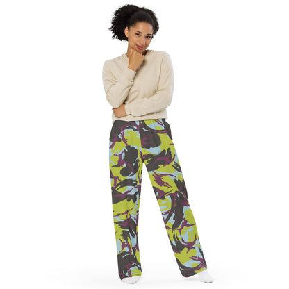 Kenyan DPM Navy CAMO unisex wide-leg pants - Wide-leg Pants