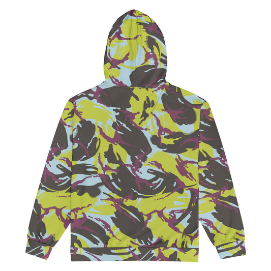 Kenyan DPM Navy CAMO Unisex zip hoodie - Zip Hoodies