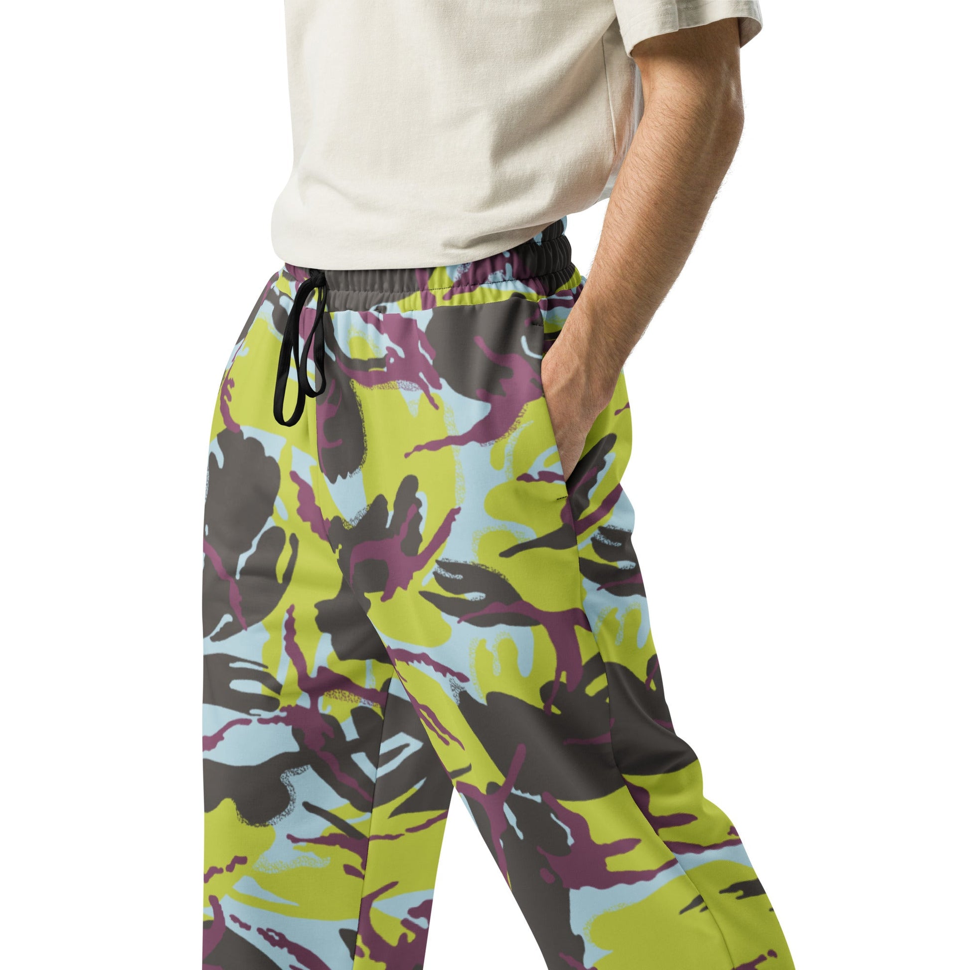 Kenyan DPM Navy CAMO Wide-leg joggers - Joggers