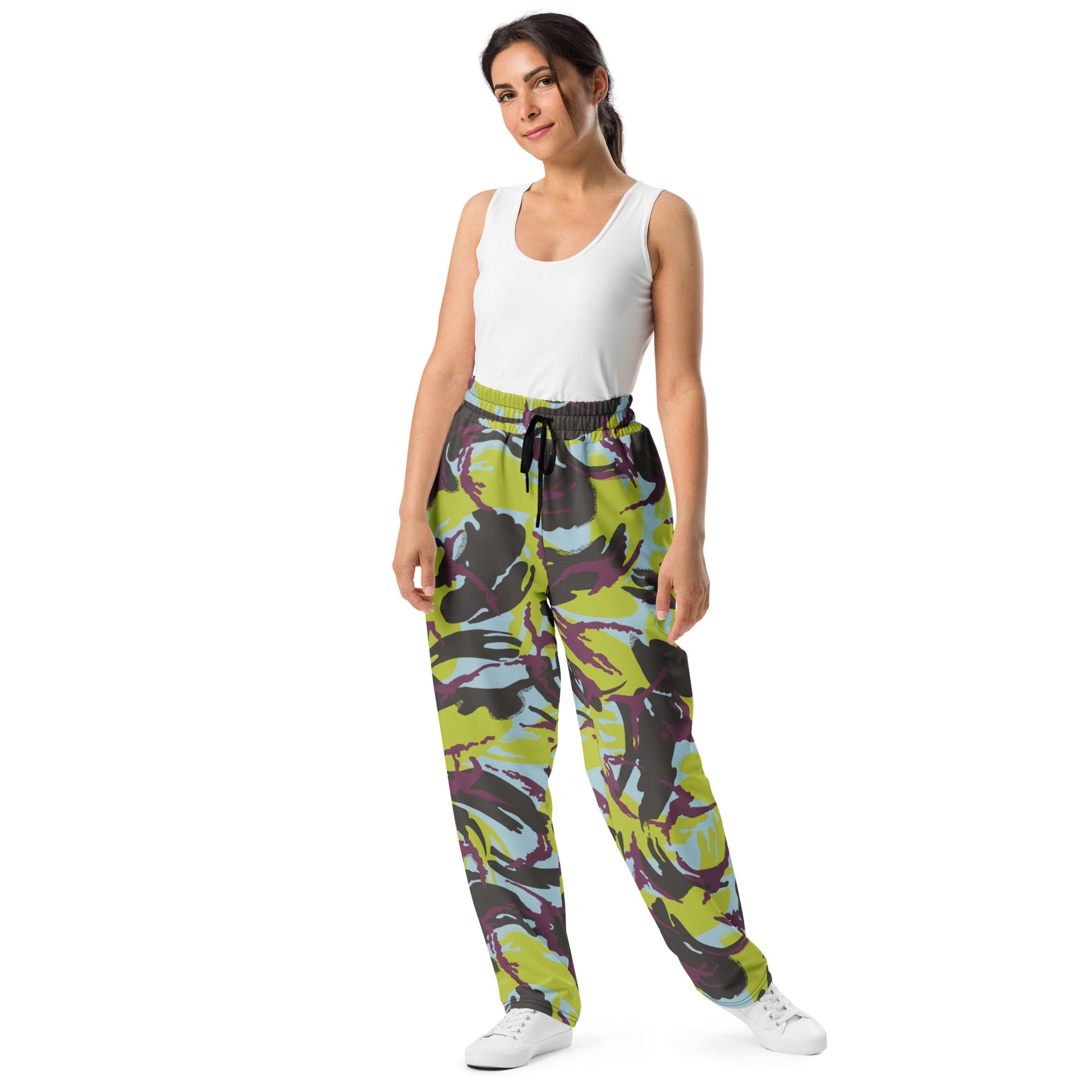 Kenyan DPM Navy CAMO Wide-leg joggers - Joggers