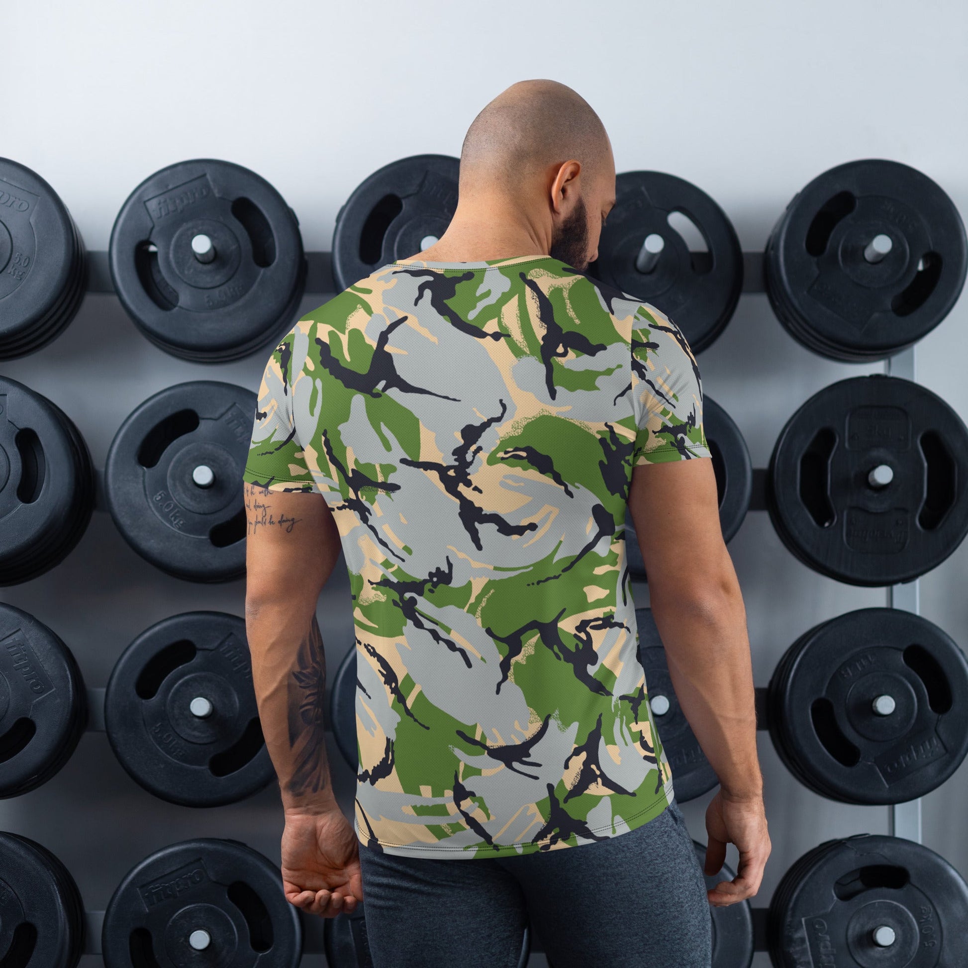 Kenyan DPM Security Forces CAMO Mens Athletic T-shirt - T-Shirts