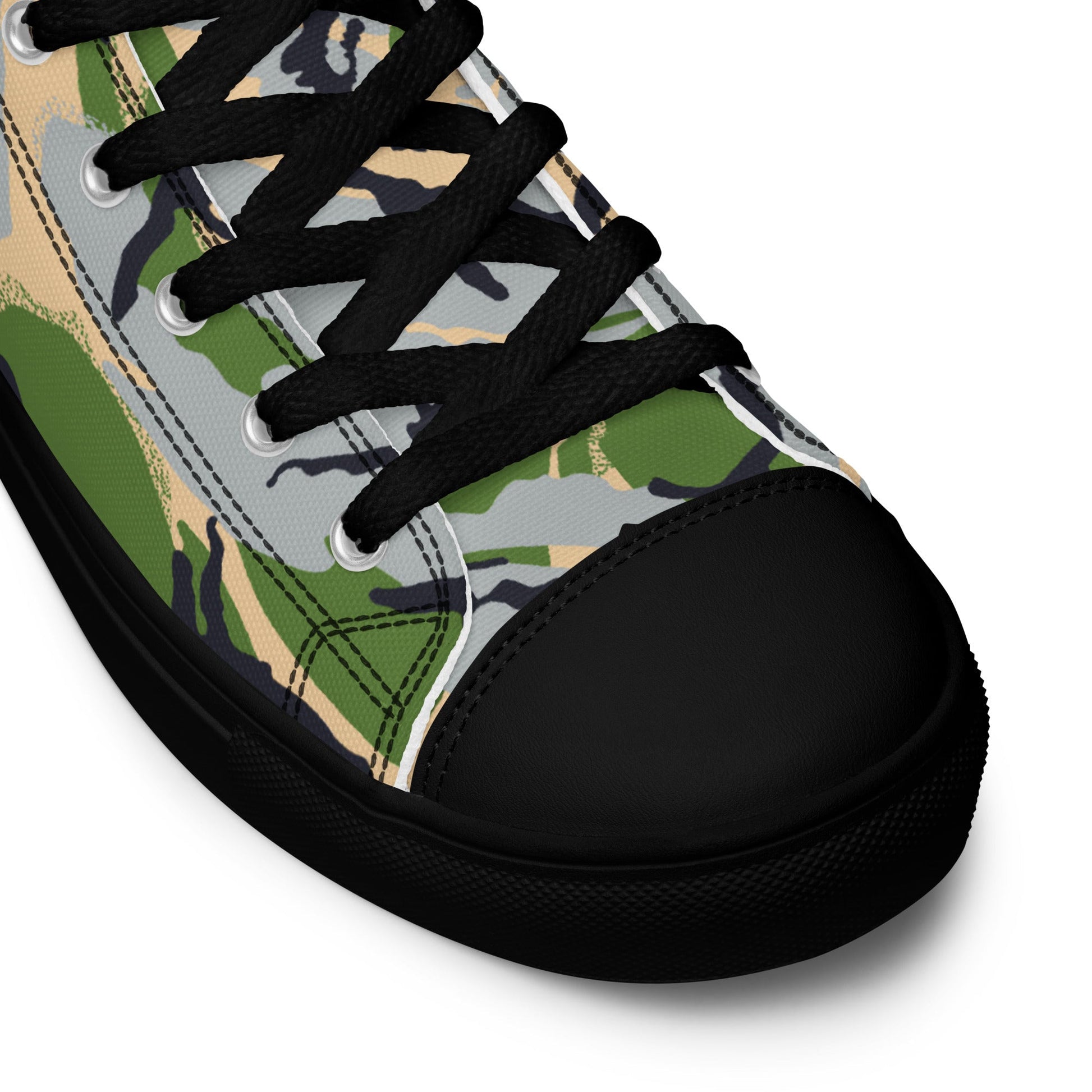 Kenyan DPM Security Forces CAMO Mens high top canvas shoes - High Top Canvas Shoes