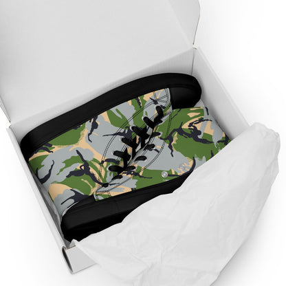 Kenyan DPM Security Forces CAMO Mens high top canvas shoes - High Top Canvas Shoes