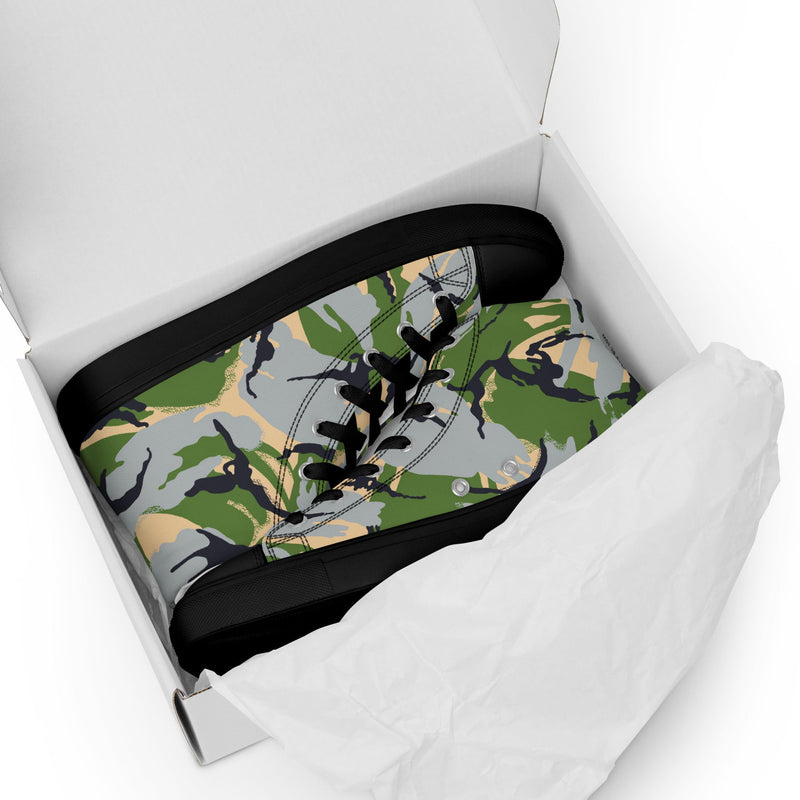 DPM Kenyan Security Forces CAMO Mens High-Top Canvas Shoes