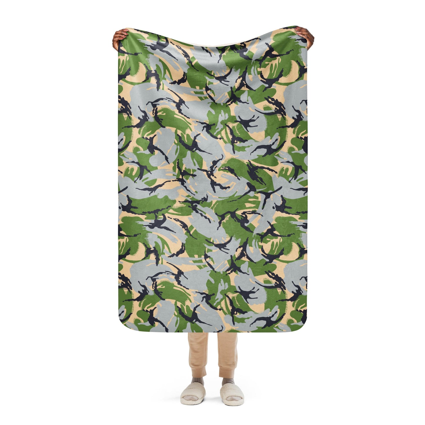 Kenyan DPM Security Forces CAMO Sherpa blanket - 37″×57″ - Blankets