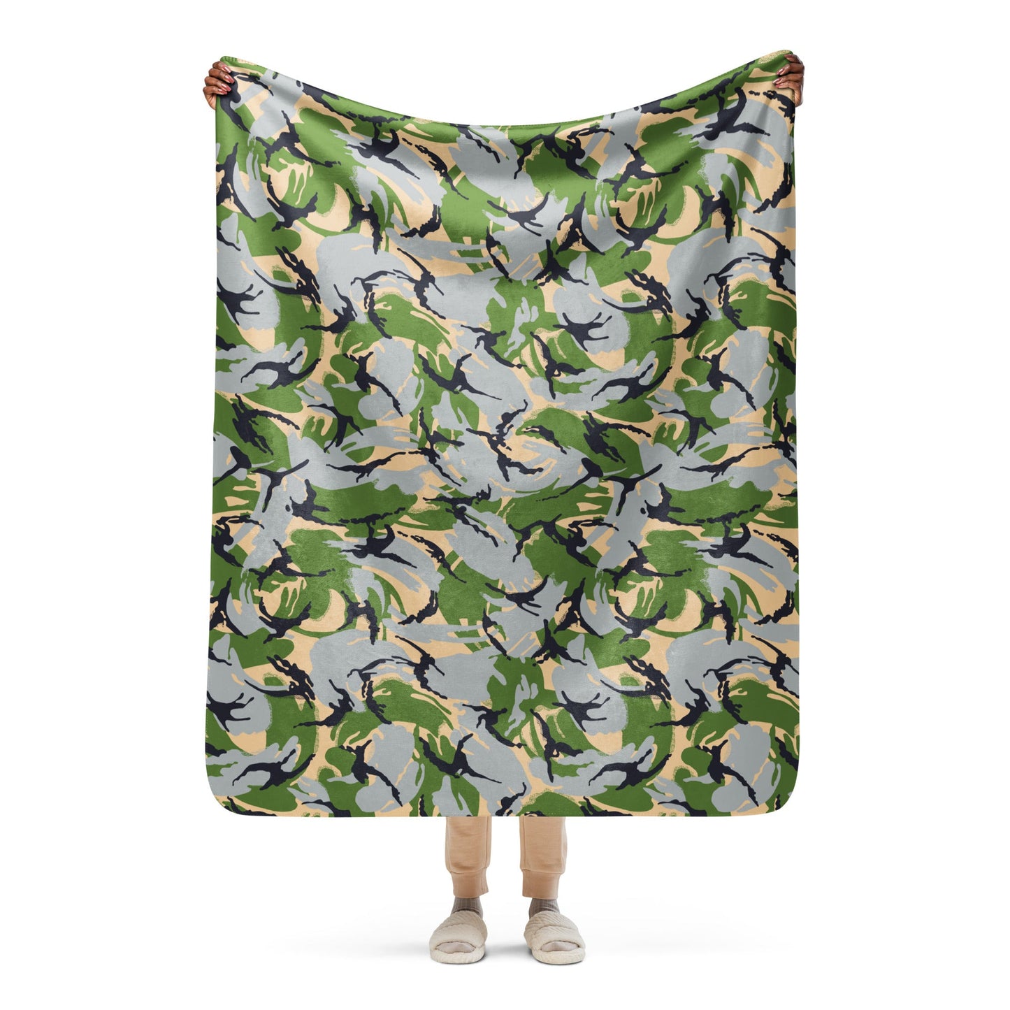 Kenyan DPM Security Forces CAMO Sherpa blanket - 50″×60″ - Blankets