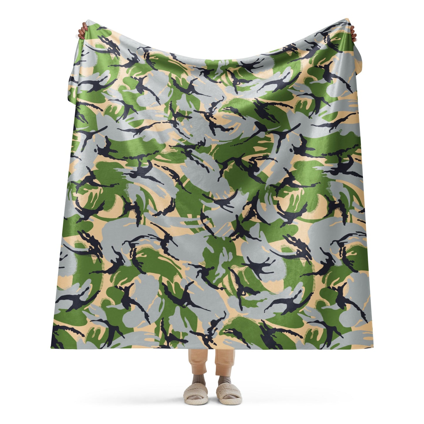 Kenyan DPM Security Forces CAMO Sherpa blanket - 60″×80″ - Blankets