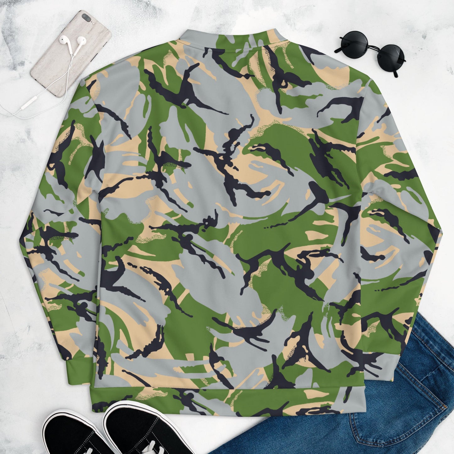 Kenyan DPM Security Forces CAMO Unisex Bomber Jacket - Jackets