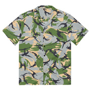 DPM Kenyan Security Forces CAMO Unisex Short-Sleeve Button Shirt - 2XS - Button-Up