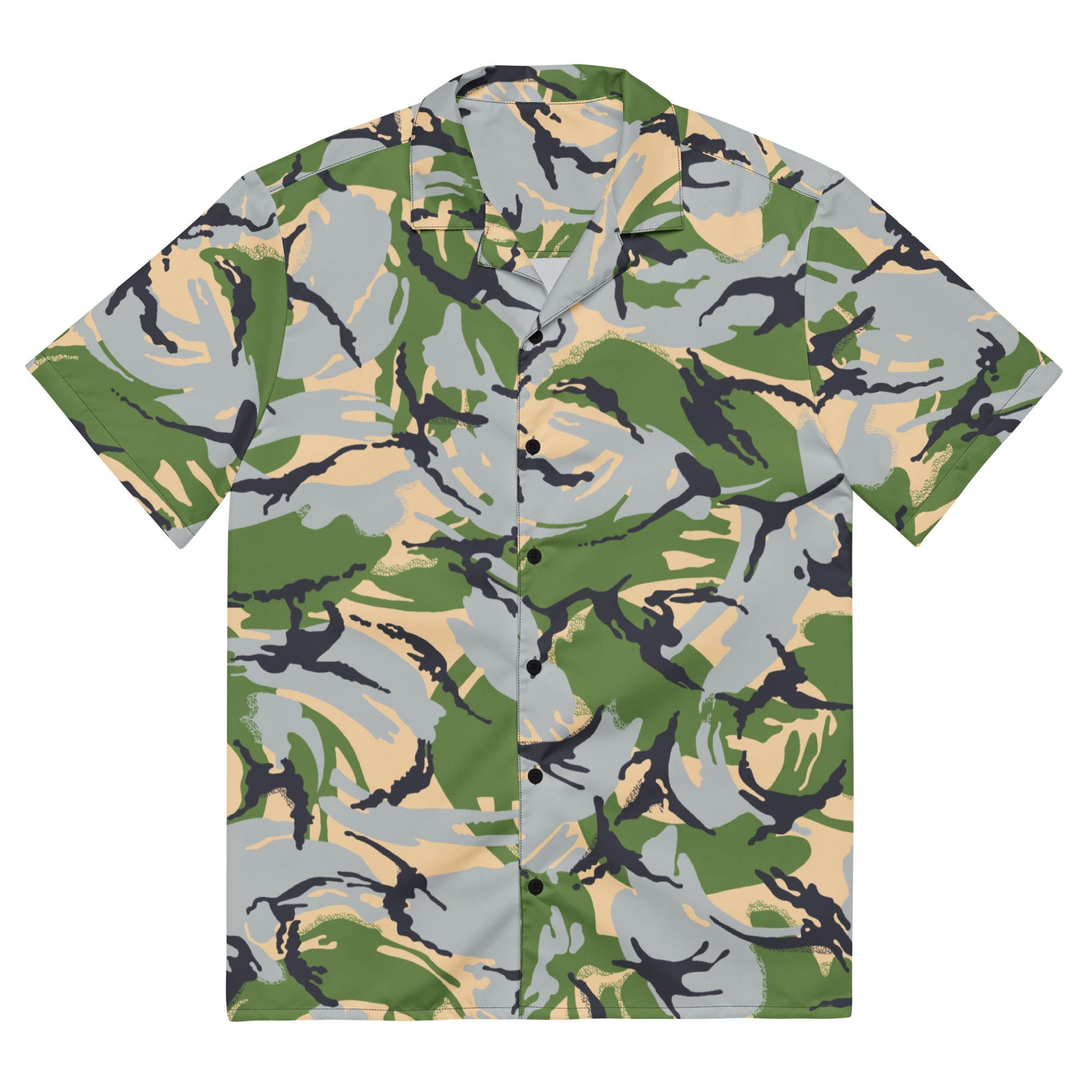 Kenyan DPM Security Forces CAMO Unisex button shirt - 2XS - Button Shirts