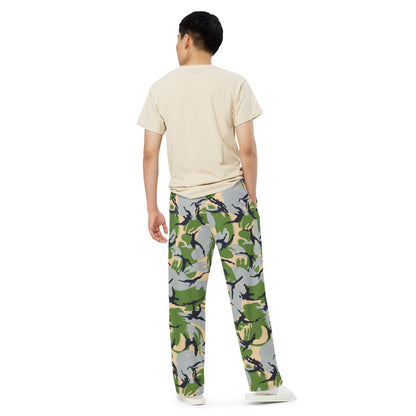 Kenyan DPM Security Forces CAMO unisex wide-leg pants - Wide-leg Pants