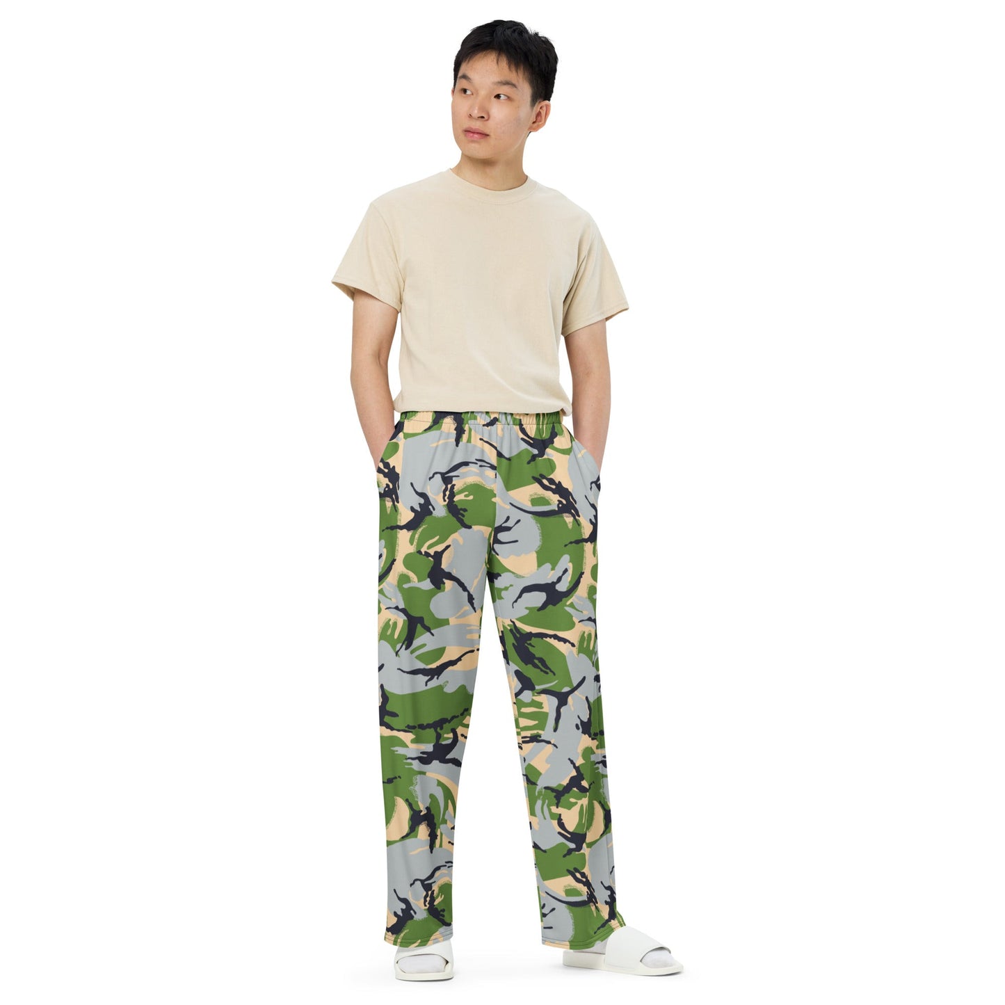 Kenyan DPM Security Forces CAMO unisex wide-leg pants - Wide-leg Pants