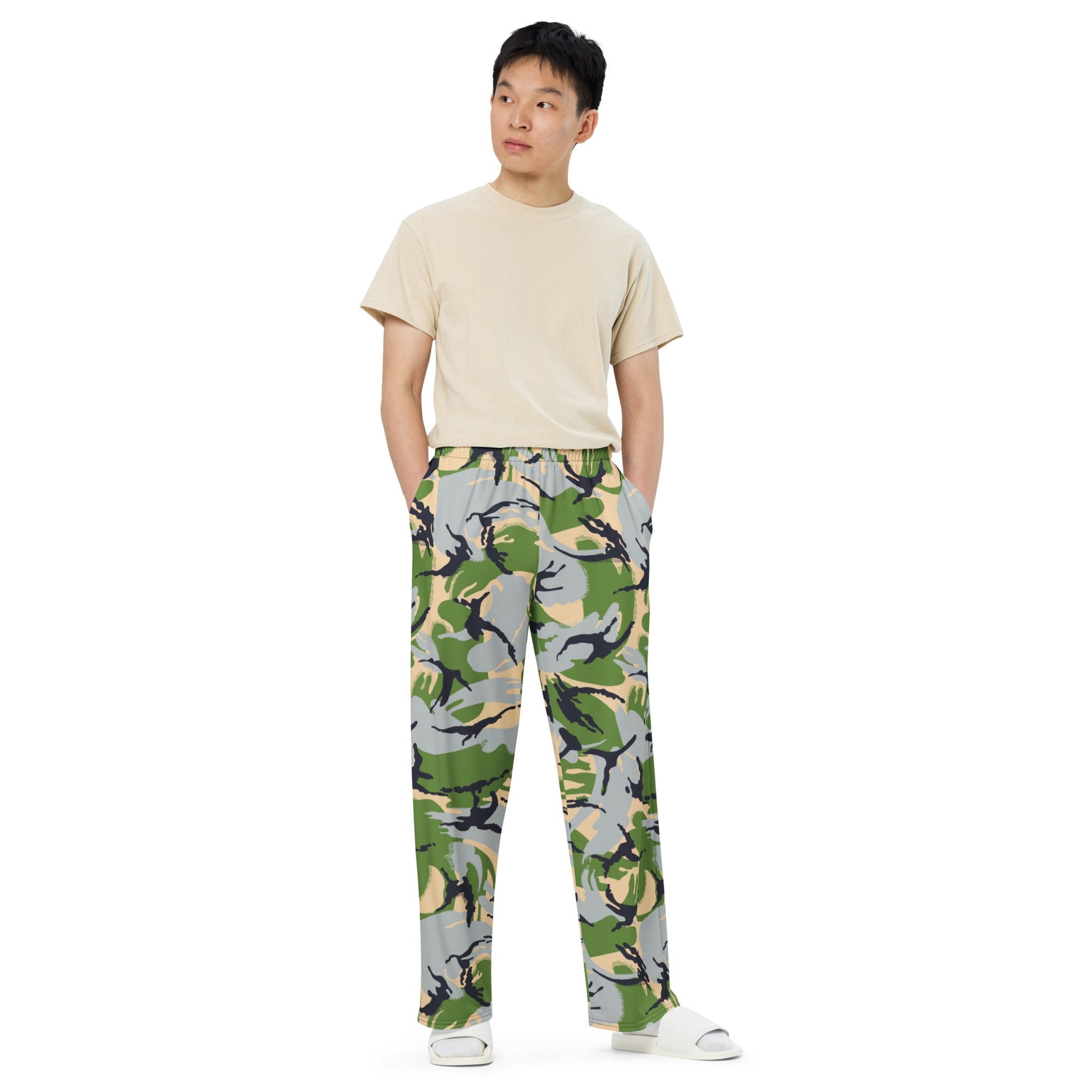 Kenyan DPM Security Forces CAMO unisex wide-leg pants - Wide-leg Pants