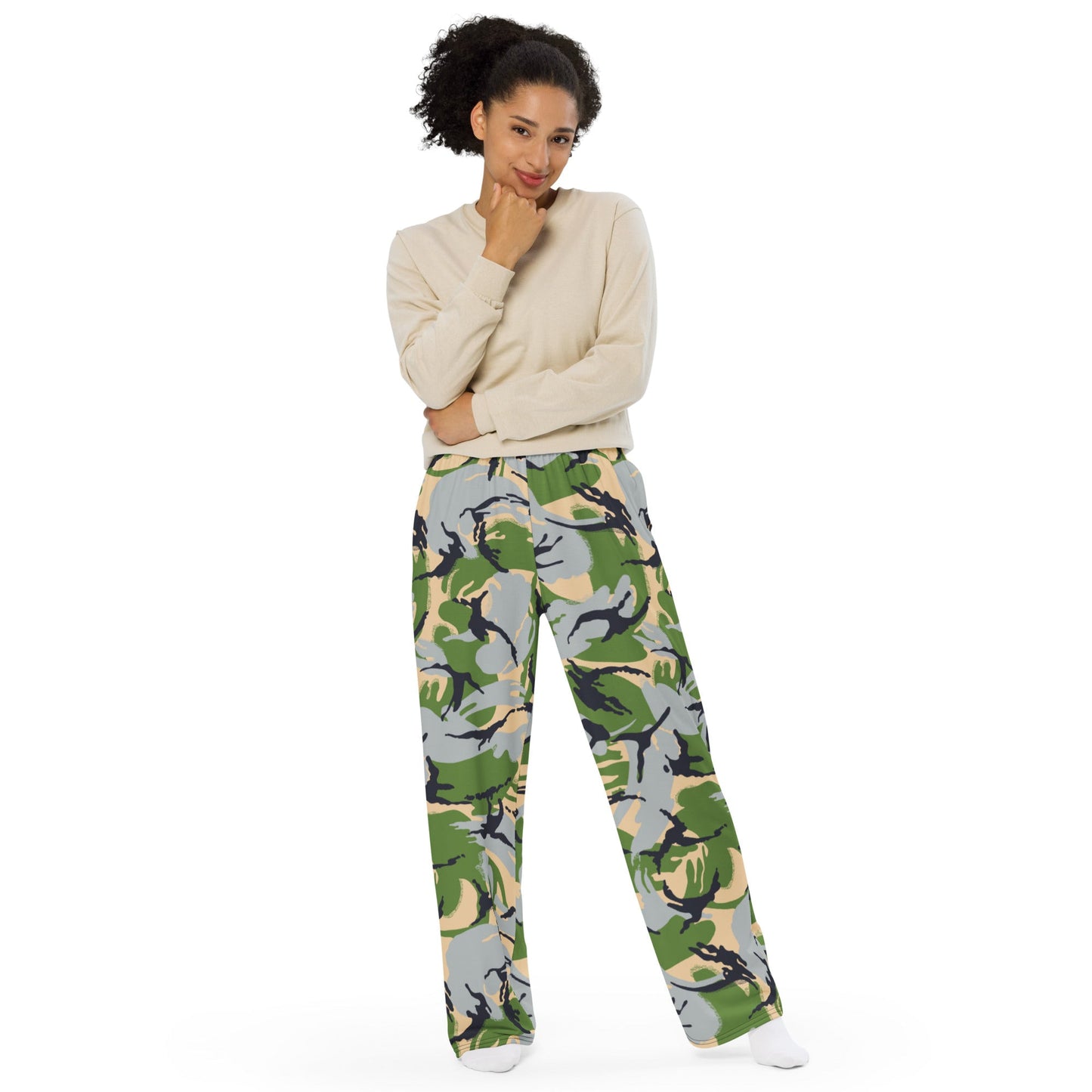 Kenyan DPM Security Forces CAMO unisex wide-leg pants - Wide-leg Pants