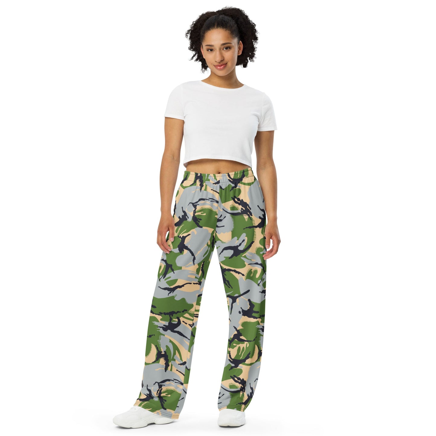 Kenyan DPM Security Forces CAMO unisex wide-leg pants - Wide-leg Pants