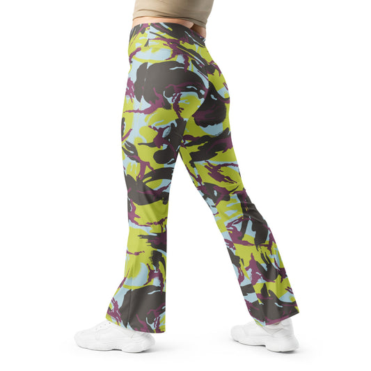 Kenyan Navy DPM CAMO Flare leggings - 2XS - Womens Leggings