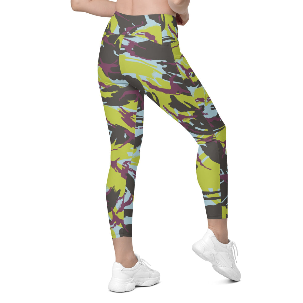 Kenyan Navy DPM CAMO Leggings with pockets - Womens With Pockets