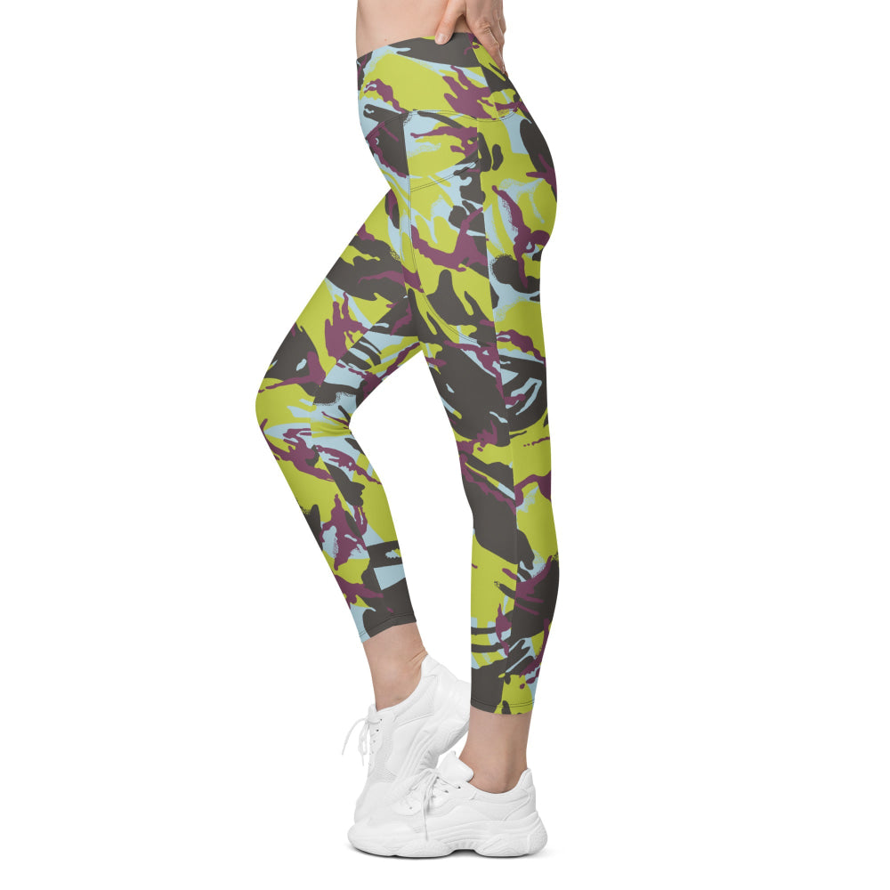 Kenyan Navy DPM CAMO Leggings with pockets - Womens With Pockets